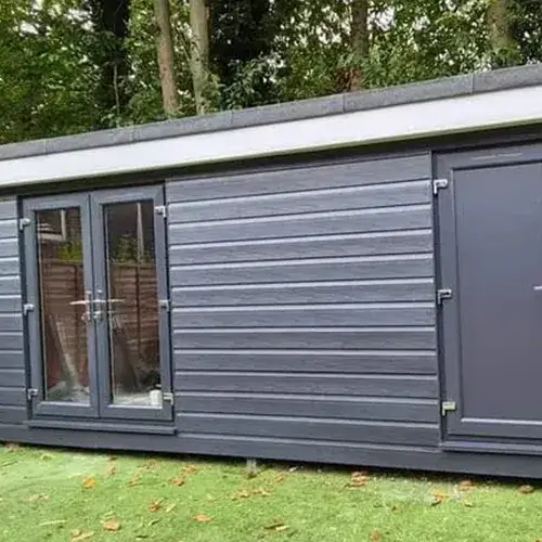 side view of a shed conversion